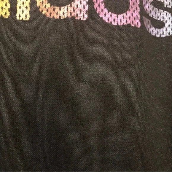 Adidas Black Rainbow Logo Sweatshirt Hoodie - Picture 4 of 5